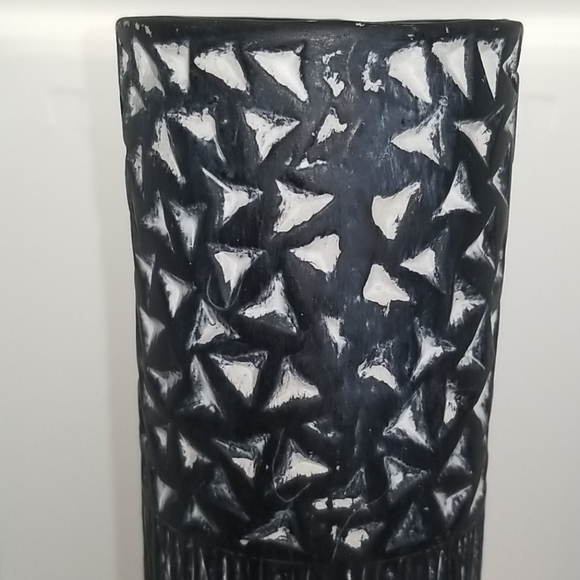 Sgraffito Style Art Pottery Vase - Picture 2 of 5
